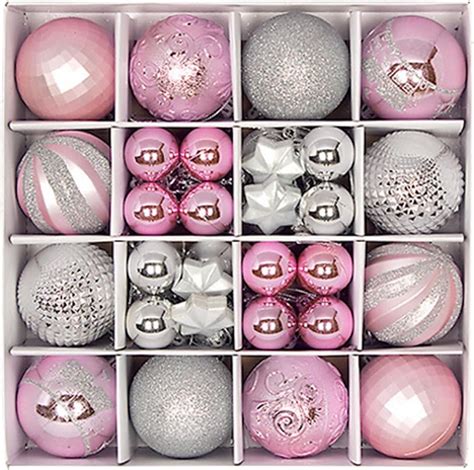 44pcs Christmas Ornaments Set Shatterproof Christmas Balls