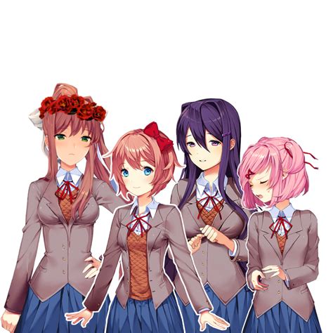 Ddlc Group Sprite 2 By Moni Kinnie On Deviantart