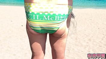 Meto un vibrador anal en mi traje de baño Soy un pervertido que se masturba SecretGakuen