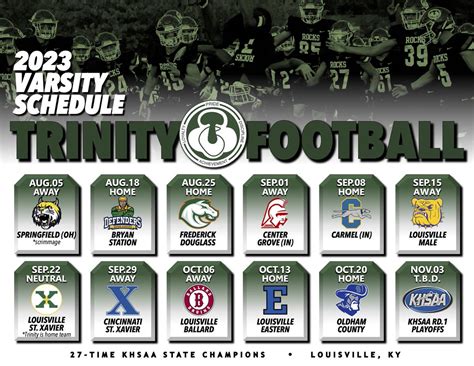 Trinity Athletics On Twitter Trinity Football 2023 Go Rocks