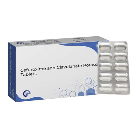 CEFUROXIME 250 500 MG AXETIL AND CLAVULANATE POTASSIUM 125 MG TABLETS