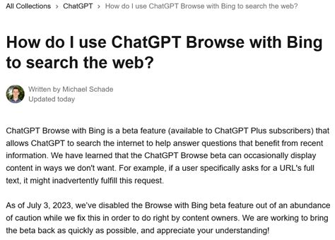 Chatgpt的“用 Bing 浏览”功能已被openai暂时叫停 Ai 人工智能 Cnbetacom