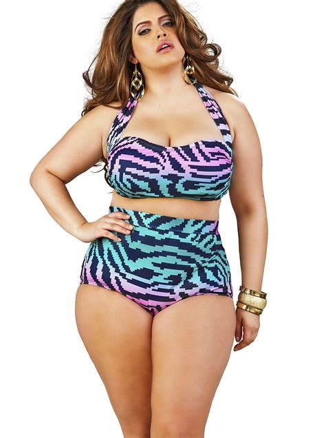 Pin By Sheyenne Finklea On S W I M W E A R Plus Size Swimwear Plus Size Bikini Swimwear