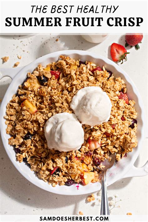 Healthy Summer Fruit Crisp
