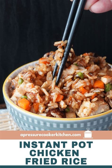 Instant Pot Chicken Fried Rice A Pressure Cooker Kitchen