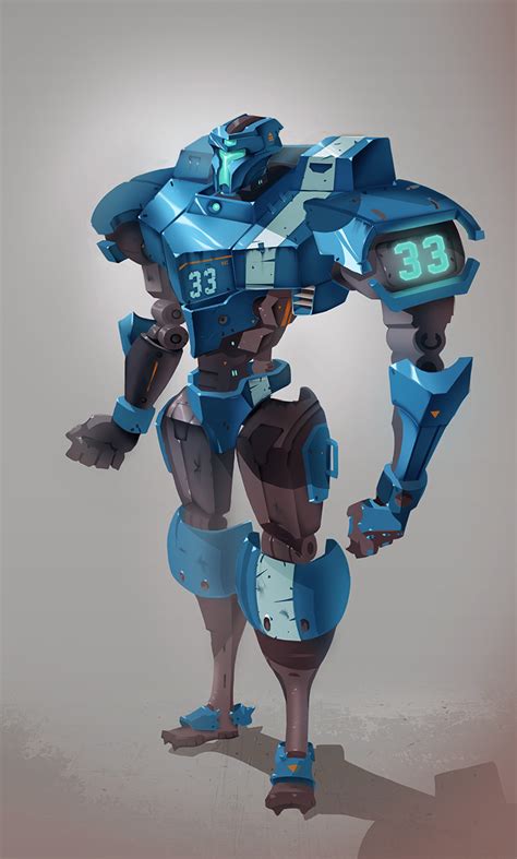 Robot Illustrations, Concept Artwork & Character Designs