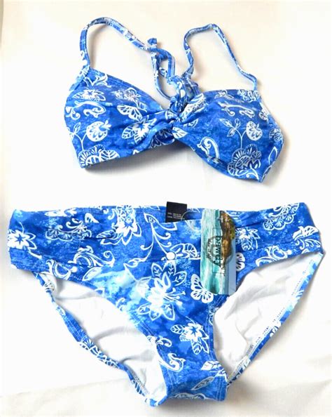 Bawdy Women S Push Up Padded Pc Bikini Set Size Xs Full Coverage Bottom Ebay
