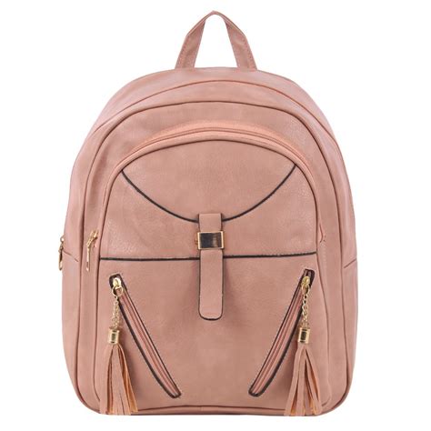 Mochila Feminina Em Alto Relevo Tassel Duplo Compre Agora Feira