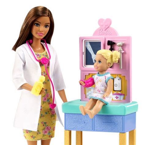 Barbie Pediatrician Playset Brunette Doll Exam Table X Ray Accessories Kroger