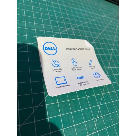 Jual Stiker Spesifikasi Laptop Dell Inspiron Mengkilat Shopee