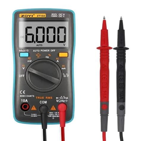 zoyi zt multimeter digital  counts acdc vo grandado