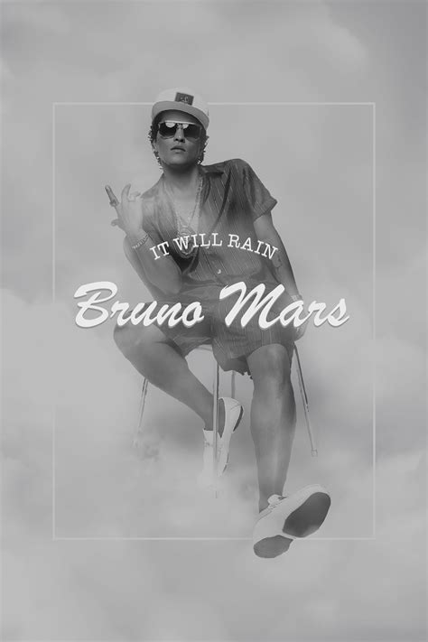 Bruno Mars - It wil rain cover on Behance