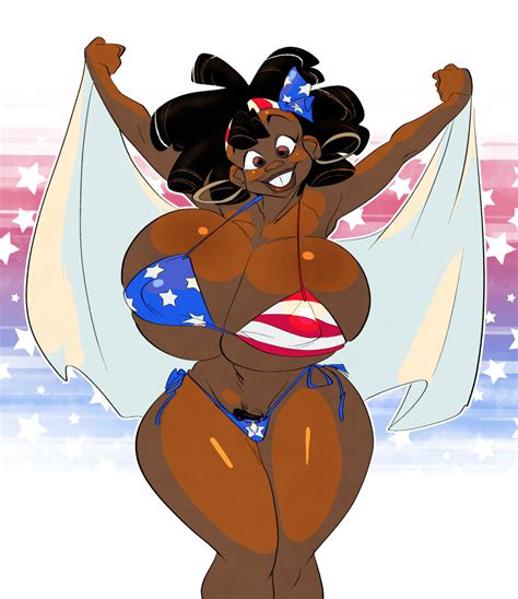 Hentai Busty Girls Th Of July American Flag American Flag Bikini Banjee Big Hentai Busty