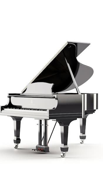 Premium AI Image | piano isolated on whit