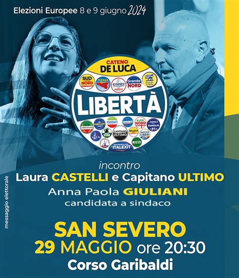 Capitano Ultimo E Laura Castelli A San Severo A Sostegno Di Anna Paola