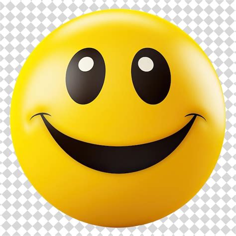 Emoji Sonriente Aislado En Un Archivo Psd De Fondo Transparente