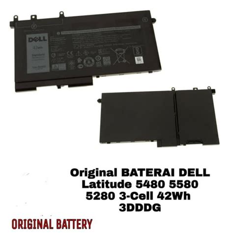 Jual Baterai Dell Latitude 5480 5580 5280 5290 5590 3DDDG Original