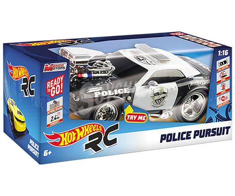 HOT WHEELS Police Pursuit Coche de policiía radiocontrol con luces y sonidos Police Pursuit WHEELS