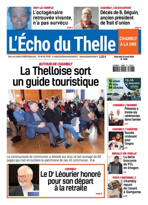 L Écho du Thelle du 10 avril 2024 Chambly