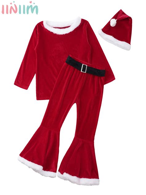 K Zlar Noel Noel Elf Noel Baba Cosplay Kost M Uzun Kollu St Alevlendi