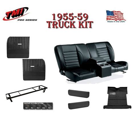 1955-59 Chevy & GMC Truck Sport Pro-Series Interior Kit w/Bench Seat