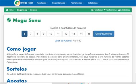 Gerar Numeros Para Mega Sena - Gerar números da Mega-Sena e jogos das loterias da Caixa