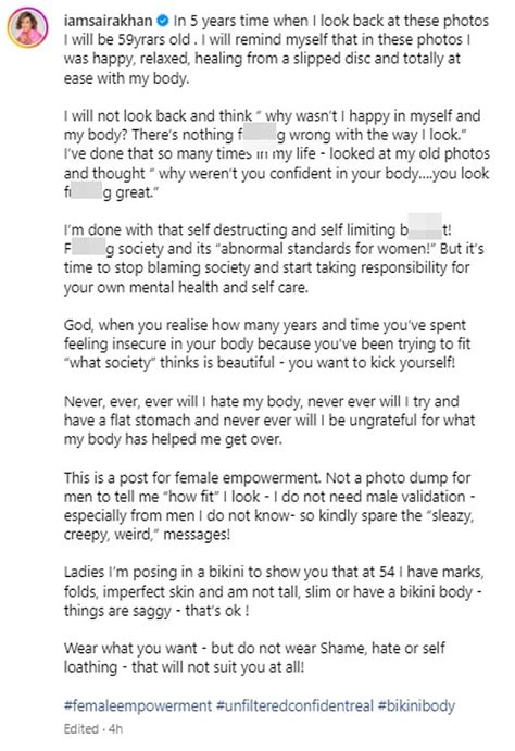 Saira Khan 54 Proudly Wears Skimpy Pink Patterned Bikini On Holiday In Bali As She Urges Women