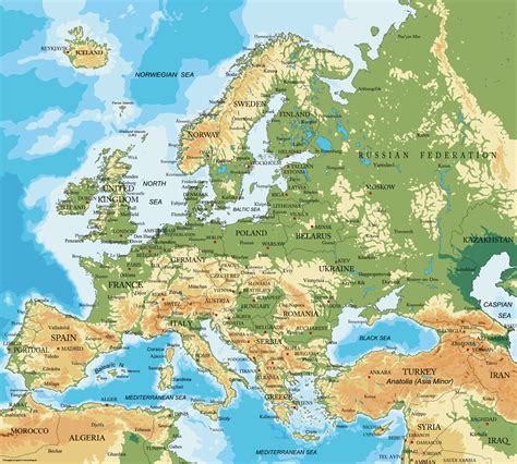Europakort - Illux.dk