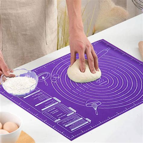 Силиконовый коврик для раскатки теста Baking Mat 45*60 см Violet (ID ...