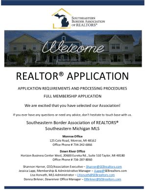 Fillable Online Applications And Forms Orange County Realtors Fax