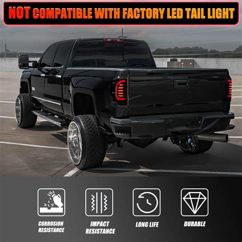 Buy Ransoto Tail Lights Left And Right Brake Lamps Compatible With 2014 2018 Chevy Silverado