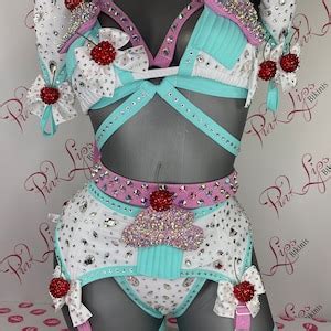 Swarovski Unique Cupcake Lingerie Piece Set Etsy