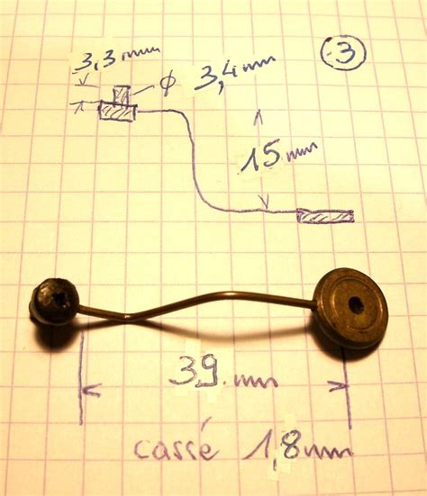 Pi Ce D Tach E De Pendule Marteau De Cloche Timbre Mouvement