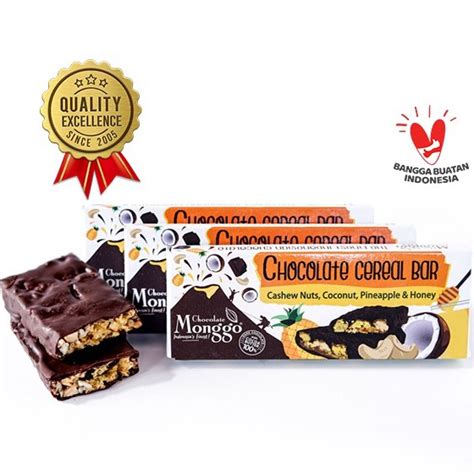 Jual Chocolate Monggo Energy Bar Coklat Buah Nuts G Cokelat