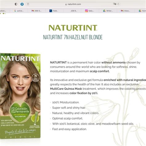 Naturtint Hair Nib Naturtint N Hazelnut Blonde Permanent Hair Color Dye Poshmark