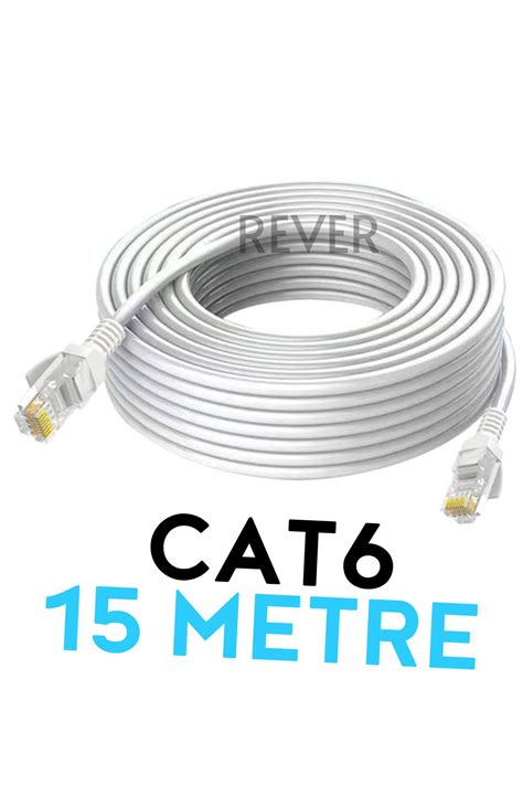 Rever CAT6 15 Metre Ethernet Kablosu İnternet Kablosu Masaüstü PC