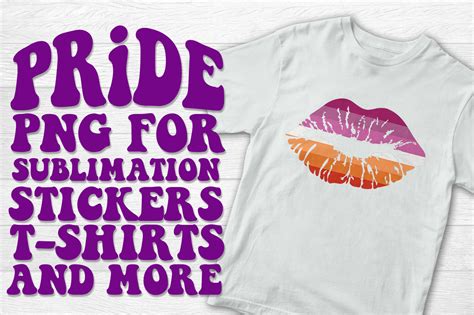 Lesbian Pride Lips Lgbtq Sublimation Graphic By Thedigitaldeli Creative Fabrica