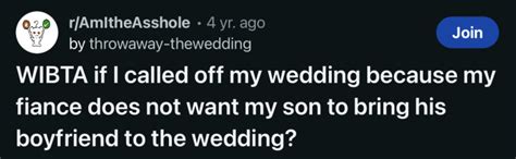 Dad Wants To Call Off His Own Wedding After Fianc S Refusal To Let His Gay Son Bring His