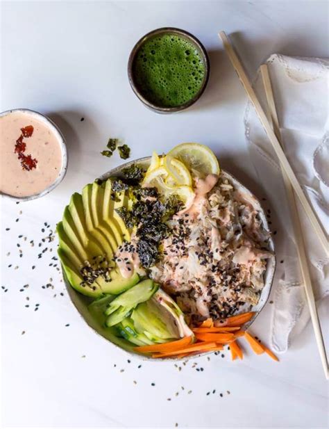 Spicy Crab Sushi Bowl - WonkyWonderful