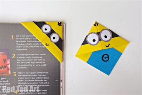 Easy And Fun To Make Minion Bookmarks Use Basic Origami Skills To