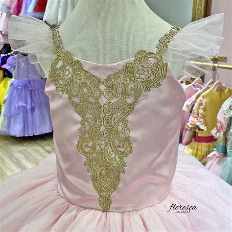 Vestido Infantil Bailarina Rosa | Floresça Ateliê - Floresça Ateliê ...