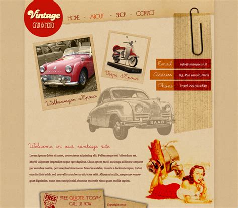 15 Best Free Vintage Templates