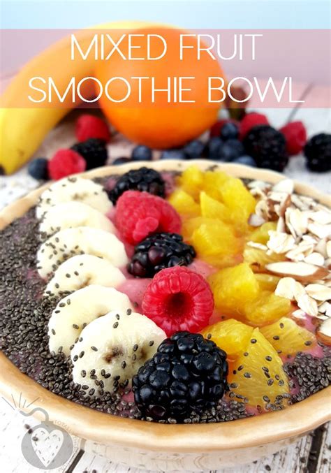 Mixed Fruit Smoothie Bowl | Recipe | Mixed fruit smoothie, Smoothie bowl, Nutribullet juice recipes