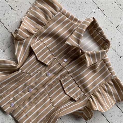 Conjunto Cotton Listrado Pe As Nude Dondoca Moda Feminina