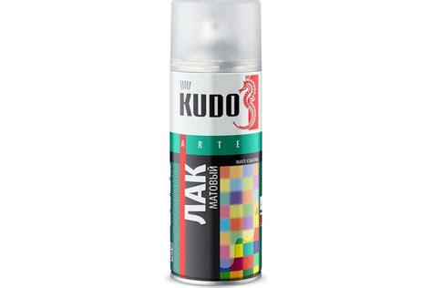 Лак акриловый универсальный KUDO, быстросохнущий бесцветный, в ...