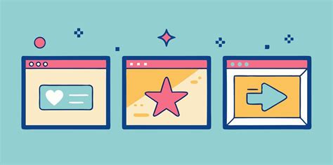 types  websites   icons  vector