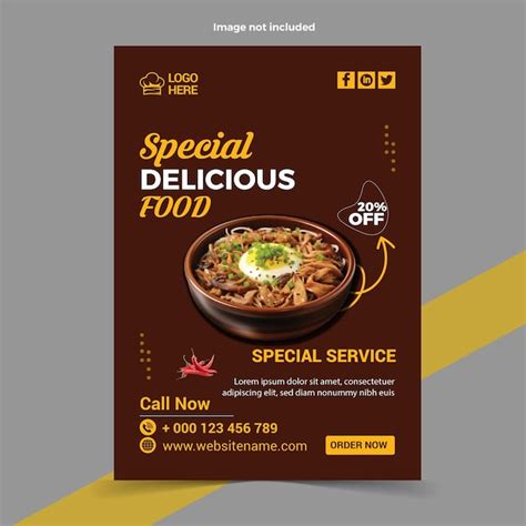 Premium Vector Food Poster Template