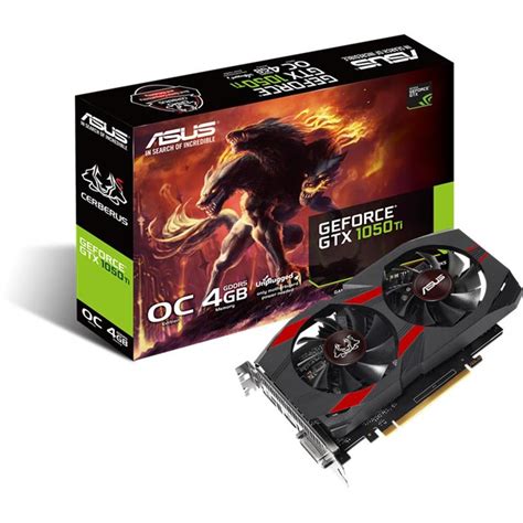 Card đồ Hoạ Asus Cerberus Gtx 1050 Ti O4g 4gb Gddr5 128 Bit