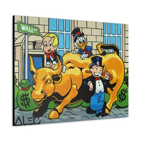 CANVAS ART Monopoly Richie Rich Scrooge Mcduck Wall Art Etsy