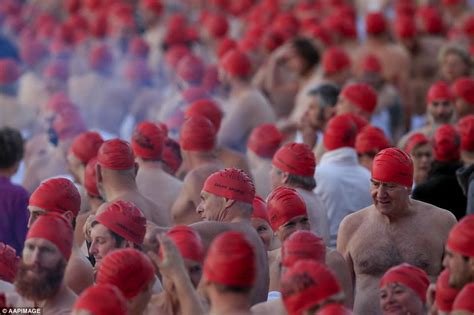 Dark Mofo Festivals Nude Swim Has Towel Shortage Daily Mail Online